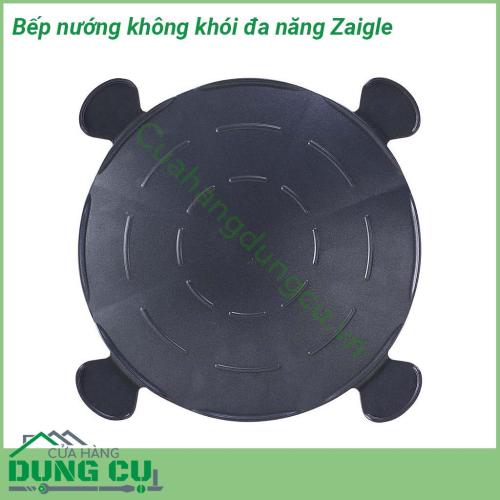 Bếp nướng không khói đa năng Zaigle với thiết kế nhỏ gọn nướng không có mùi không khói không bắn dầu  Dễ sử dụng không cần nước hoặc dầu trong khi nấu Không cần rã đông trước khi nấu