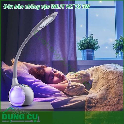 Đèn bàn chống cận WILIT HZ T3 5W có công suất 5W với 5500-6500 hiệu ứng ánh sáng trắng thông qua 34 đèn LED chất lượng cao ánh sáng mềm mại đồng đều