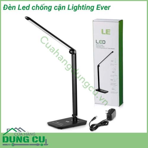 Đèn Led chống cận đa năng Lighting Ever thiết kế hiện đại với kiểu dáng nhỏ gọn  3 chế độ ánh sáng học đọc sách thư giãn nghỉ ngơi cổng sạc USB bóng bền vô địch  Đèn không gây chói mắt bảo vệ mắt cho người dùng khi sử dụng để học tập đọc sách