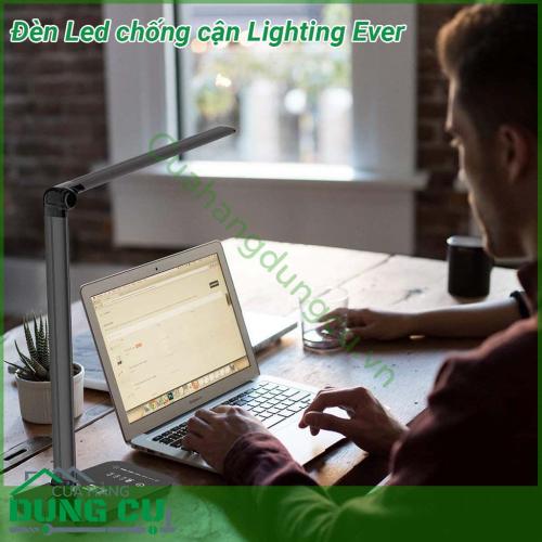 Đèn Led chống cận đa năng Lighting Ever thiết kế hiện đại với kiểu dáng nhỏ gọn  3 chế độ ánh sáng học đọc sách thư giãn nghỉ ngơi cổng sạc USB bóng bền vô địch  Đèn không gây chói mắt bảo vệ mắt cho người dùng khi sử dụng để học tập đọc sách