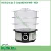 Nồi hấp điện 3 tầng MEDION MD14209 được thiết kế 3 tầng với khả năng hấp được nhiều món 1 lần tiết kiệm thời gian nấu nướng và điện năng  