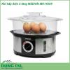 Nồi hấp điện 3 tầng MEDION MD14209 được thiết kế 3 tầng với khả năng hấp được nhiều món 1 lần tiết kiệm thời gian nấu nướng và điện năng  