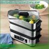 Nồi hấp điện chữ nhật 2 tầng WMF kích thước nhỏ gọn và đẹp mắt trông giống như một chiếc hộp đựng đồ tiện lợi Với chất liệu chính là Margan không gỉ kèm theo đó là nắp thủy tinh cao cấp giúp đảm bảo an toàn cho quy trình nấu nướng của người tiêu dùng