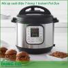 Nồi áp suất điện 7 trong 1 Instant Pot Duo với 14 chương trình nấu ăn nhanh chóng và đơn giản  Nồi bên trong được làm bằng thép không gỉ 3 lớp cực kỳ bền Thân máy mỏng có nắp giữchắc chắn Vỏ ngoài nồi cũng được làm bằng thép không gỉ không bám vân tay