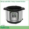 Nồi áp suất điện 7 trong 1 Instant Pot Duo với 14 chương trình nấu ăn nhanh chóng và đơn giản  Nồi bên trong được làm bằng thép không gỉ 3 lớp cực kỳ bền Thân máy mỏng có nắp giữchắc chắn Vỏ ngoài nồi cũng được làm bằng thép không gỉ không bám vân tay