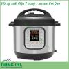 Nồi áp suất điện 7 trong 1 Instant Pot Duo với 14 chương trình nấu ăn nhanh chóng và đơn giản  Nồi bên trong được làm bằng thép không gỉ 3 lớp cực kỳ bền Thân máy mỏng có nắp giữchắc chắn Vỏ ngoài nồi cũng được làm bằng thép không gỉ không bám vân tay