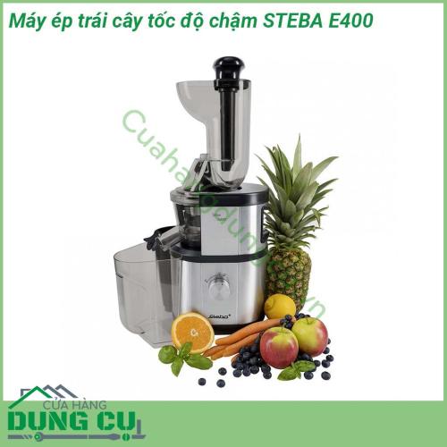 Máy ép trái cây tốc độ chậm Steba E400 sở hữu thiết kế tinh tế hiện đại với vỏ ngoài được làm bằng thép không gỉ sáng bóng chỉ cần nhìn vào thiết kế bên ngoài là người dùng đã có thể đánh giá ngay được chất lượng vượt trội của sản phẩm rồ