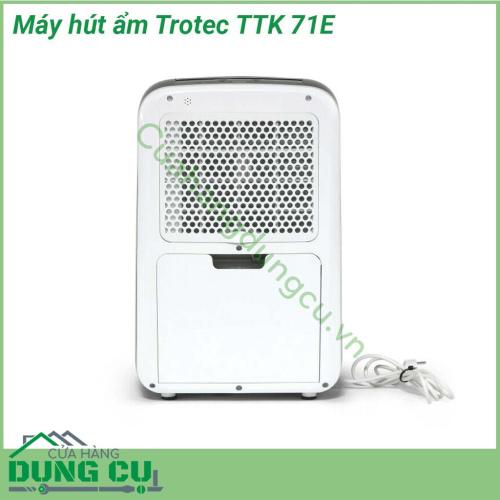 Máy hút ẩm Trotec TTK 71E với dung tích lên đến 24 lít trong 24 giờ đây là đối tác lý tưởng khi nói đến việc giữ cho không gian sống và văn phòng lên đến khoảng 50 m² luôn khô ráo