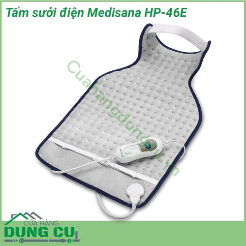 Tấm sưởi làm ấm lưng Medisana HP-46E miếng đệm làm ấm giúp thư giãn lưng giảm đau với cấu tạo mỏng nhẹ giúp bạn có thể dử dụng hàng ngày  Bề mặt mềm mại thân thiện với da