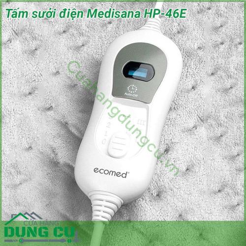 Tấm sưởi làm ấm lưng Medisana HP-46E miếng đệm làm ấm giúp thư giãn lưng giảm đau với cấu tạo mỏng nhẹ giúp bạn có thể dử dụng hàng ngày  Bề mặt mềm mại thân thiện với da