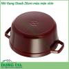 Nồi gang cao cấp Staub 26cm màu mận chín độ bền rất cao có thể sử dụng trong nhiều năm liền Với khả năng giữ nhiệt phân bố nhiệt tốt giúp lưu giữ trọn vẹn hương vị chất dinh dưỡng của món ăn đảm bảo sức khỏe cho cả gia đình