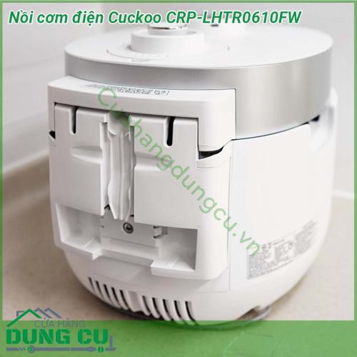 Nồi cơm điện Cuckoo CRP-LHTR0610FW ưu điểm vượt trội thiết kế vô cùng trang nhã hiện đại với gam màu trắng chủ đạo các nút bấm thiết kế tinh tế tạo đường nét mềm mại làm tăng tính sang trọng cho ngôi nhà của bạn