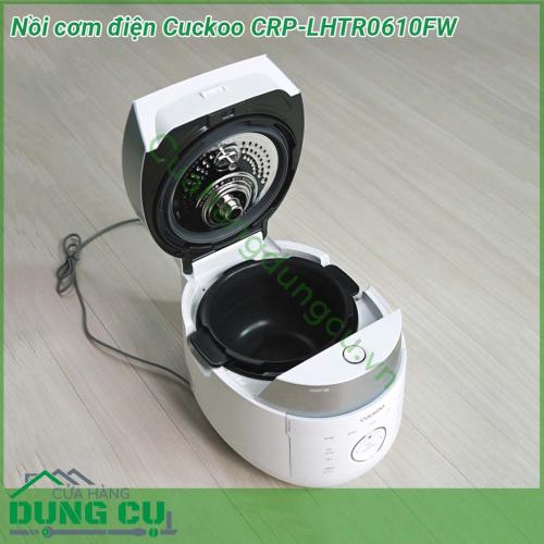 Nồi cơm điện Cuckoo CRP-LHTR0610FW ưu điểm vượt trội thiết kế vô cùng trang nhã hiện đại với gam màu trắng chủ đạo các nút bấm thiết kế tinh tế tạo đường nét mềm mại làm tăng tính sang trọng cho ngôi nhà của bạn