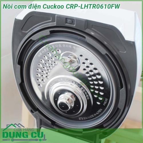 Nồi cơm điện Cuckoo CRP-LHTR0610FW ưu điểm vượt trội thiết kế vô cùng trang nhã hiện đại với gam màu trắng chủ đạo các nút bấm thiết kế tinh tế tạo đường nét mềm mại làm tăng tính sang trọng cho ngôi nhà của bạn