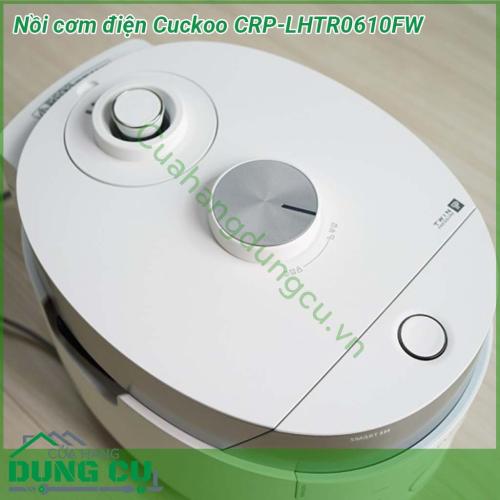 Nồi cơm điện Cuckoo CRP-LHTR0610FW ưu điểm vượt trội thiết kế vô cùng trang nhã hiện đại với gam màu trắng chủ đạo các nút bấm thiết kế tinh tế tạo đường nét mềm mại làm tăng tính sang trọng cho ngôi nhà của bạn