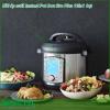 Nồi áp suất Instant Pot Dou Evo Plus 10in1 6qt được làm bằng chất liệu thép không gỉ cao cấp an toàn tuyệt đối với thực phẩm Một chiếc nồi có 3 phần nắp nồi với đáy ba lớp giá đỡ có tay cầm Các phụ kiện này có thể tháo lắp và vệ sinh dễ dàng