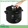 Nồi áp suất Tefal CY754830 Turbo Cuisine có thiết kế lòng nồi hình cầu độc đáo cho hiệu quả nấu ăn ngon hơn Dung tích lớn lên đến 5L cùng lớp chống dính chất lượng cao giúp chế biến món ăn ngon hơn  Nấu ăn dễ dàng ngon hơn với 10 chương trình nấu tự động