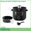 Nồi áp suất Tefal CY754830 Turbo Cuisine có thiết kế lòng nồi hình cầu độc đáo cho hiệu quả nấu ăn ngon hơn Dung tích lớn lên đến 5L cùng lớp chống dính chất lượng cao giúp chế biến món ăn ngon hơn  Nấu ăn dễ dàng ngon hơn với 10 chương trình nấu tự động