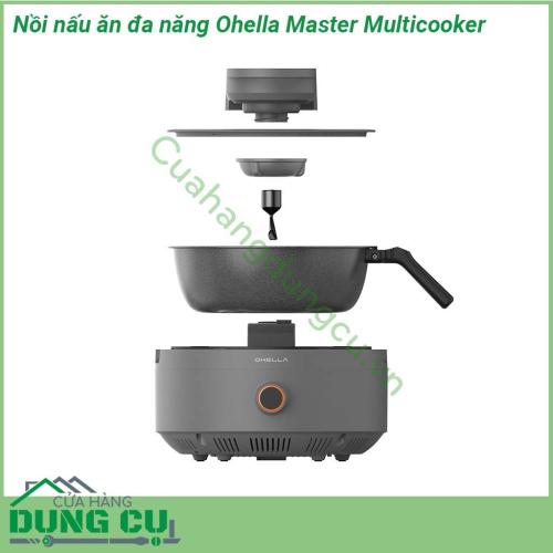 Nồi nấu ăn đa năng Ohella Master Multicooker thiết kế đẹp hiện đại và sang trọng đặt nồi chính giữa bàn ăn một không gian bếp hoàn toàn mới sáng tạo và đem lại nhiều cảm hứng cho các mẹ nội trợ