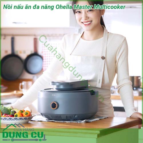 Nồi nấu ăn đa năng Ohella Master Multicooker thiết kế đẹp hiện đại và sang trọng đặt nồi chính giữa bàn ăn một không gian bếp hoàn toàn mới sáng tạo và đem lại nhiều cảm hứng cho các mẹ nội trợ