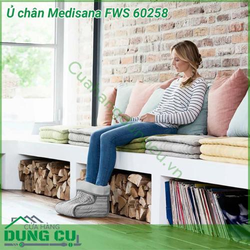 Ủ chân làm ấm Medisana FWS 60258 với thiết kế tiện lợi chất liệu cao cấp mềm mại là sản phẩm làm ấm độc đáo giúp làm ấm cơ thể bạn nhanh chóng với nguồn hơi ấm xuất phát từ đôi chân