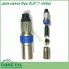 Jack canon đực XLR được làm bằng hợp kim crôm chắc chắn lớp mạ cực tốt chống ăn mòn  cứng cáp dễ dàng sử dụng  Sản phẩm được thiết kế rất nhỏ gọn dễ dàng mang đi hiệu quả kết nối truyền tín hiệu tốt