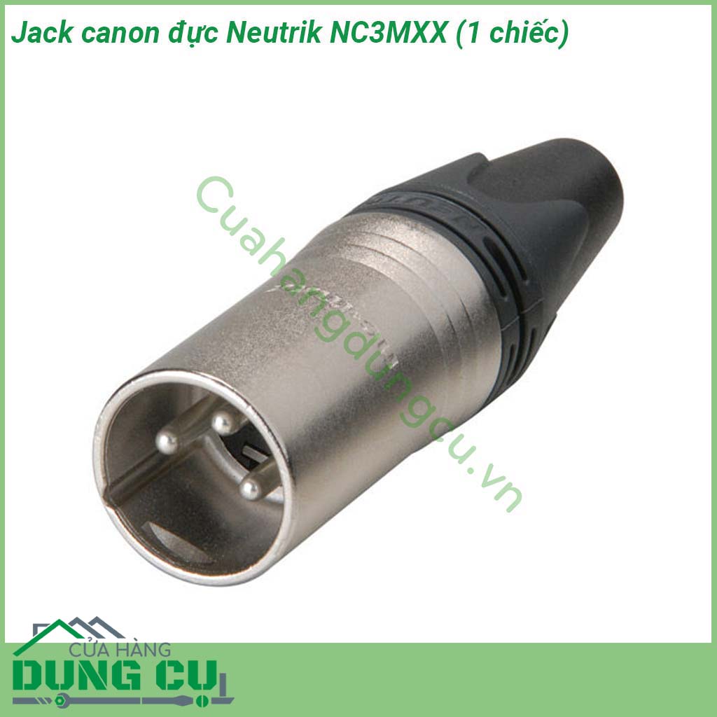 Jack canon đực Neutrik NC3MXX