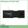 USB Kingston DT100G3 16GB với tông màu đen bí ẩn cùng thiết kế nhỏ gọn giúp thuận tiện để bạn theo bên mình khi di chuyển và sử dụng lúc cần thiết  Đồng thời nắp USB sẽ bảo vệ cổng kết nối khỏi những hư hỏng do va chạm và bụi bẩn