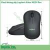 Chuột không dây Logitech M220 Silent có các đường cong bo theo lòng bàn tay đưa đến cảm giác rất tự nhiên và thoải mái đến tay người dừng Ngoài ra kích thước nhỏ gọn sản phẩm có thể được bạn đem theo bên mình và sử dụng khi cần thiết