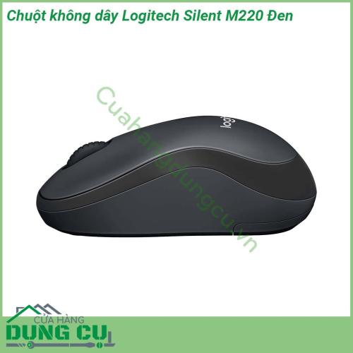 Chuột không dây Logitech M220 Silent có các đường cong bo theo lòng bàn tay đưa đến cảm giác rất tự nhiên và thoải mái đến tay người dừng Ngoài ra kích thước nhỏ gọn sản phẩm có thể được bạn đem theo bên mình và sử dụng khi cần thiết