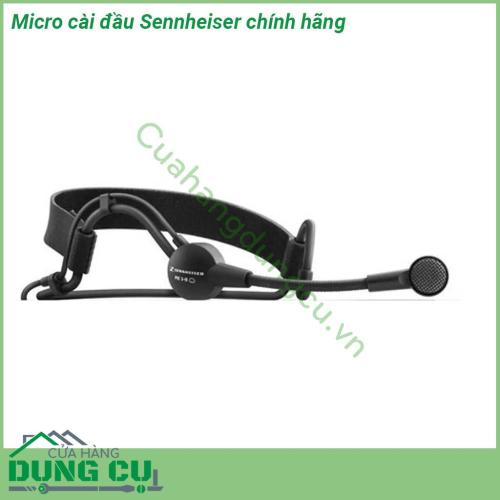 Micro cài đầu Sennheiser sản phẩm có màu đen bắt mắt có tính thẩm mỹ cao  Trọng lượng nhẹ Thoải mái điều chỉnh theo kích thước khuôn mặt