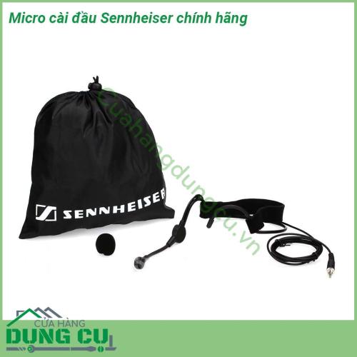 Micro cài đầu Sennheiser sản phẩm có màu đen bắt mắt có tính thẩm mỹ cao  Trọng lượng nhẹ Thoải mái điều chỉnh theo kích thước khuôn mặt