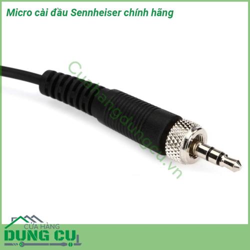 Micro cài đầu Sennheiser sản phẩm có màu đen bắt mắt có tính thẩm mỹ cao  Trọng lượng nhẹ Thoải mái điều chỉnh theo kích thước khuôn mặt