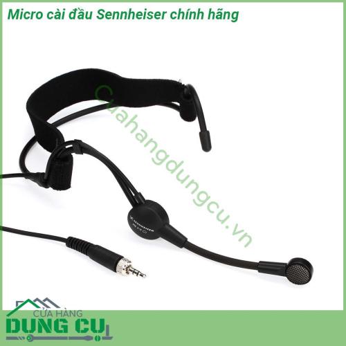 Micro cài đầu Sennheiser sản phẩm có màu đen bắt mắt có tính thẩm mỹ cao  Trọng lượng nhẹ Thoải mái điều chỉnh theo kích thước khuôn mặt