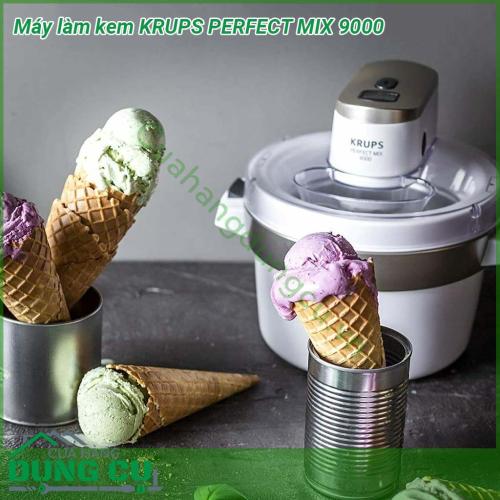 Máy làm kem KRUPS PERFECT MIX 9000 được thiết kế với hình thức nhỏ gọn mẫu mã kiểu dáng đẹp thiết kế sang trọng màu trắng phù hợp với không gian trong nhà bếp gia đình của bạn