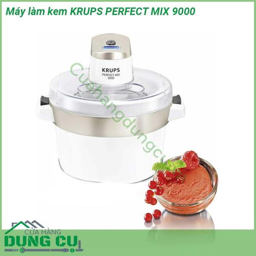 Máy làm kem KRUPS PERFECT MIX 9000 được thiết kế với hình thức nhỏ gọn mẫu mã kiểu dáng đẹp thiết kế sang trọng màu trắng phù hợp với không gian trong nhà bếp gia đình của bạn