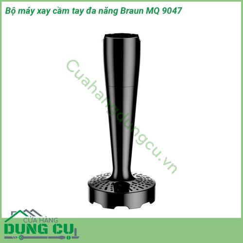 Bộ máy xay cầm tay đa năng Braun MQ 9047 dòng máy xay cao cấp nhất của Braun kết hợp sự xay trộn nhịp nhàng mềm mượt sử dụng dễ dàng cho kết quả tốt nhất