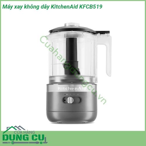 Máy xay thực phẩm không dây KitchenAid KFCB519 có thiết kế sang trọng thể hiện đẳng cấp với màu sắc tươi sáng sẽ làm nổi bật bất kỳ gian bếp nào của bất kỳ gia đình nào  Lưỡi dao được làm bằng thép không gỉ sắc bén bảo đảm cho kết quả xay hoàn hảo