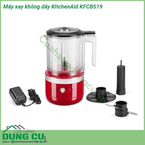 Máy xay thực phẩm không dây KitchenAid KFCB519 có thiết kế sang trọng thể hiện đẳng cấp với màu sắc tươi sáng sẽ làm nổi bật bất kỳ gian bếp nào của bất kỳ gia đình nào  Lưỡi dao được làm bằng thép không gỉ sắc bén bảo đảm cho kết quả xay hoàn hảo