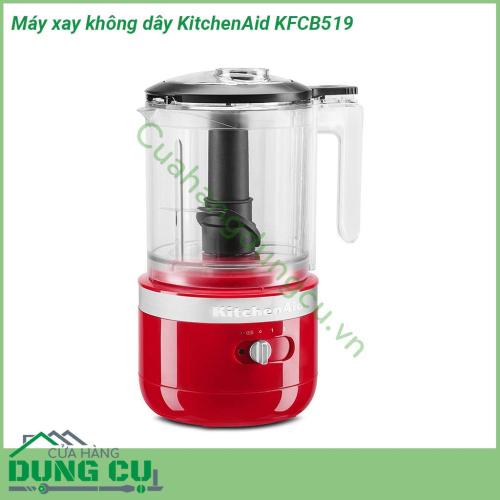 Máy xay thực phẩm không dây KitchenAid KFCB519 có thiết kế sang trọng thể hiện đẳng cấp với màu sắc tươi sáng sẽ làm nổi bật bất kỳ gian bếp nào của bất kỳ gia đình nào  Lưỡi dao được làm bằng thép không gỉ sắc bén bảo đảm cho kết quả xay hoàn hảo