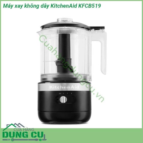 Máy xay thực phẩm không dây KitchenAid KFCB519 có thiết kế sang trọng thể hiện đẳng cấp với màu sắc tươi sáng sẽ làm nổi bật bất kỳ gian bếp nào của bất kỳ gia đình nào  Lưỡi dao được làm bằng thép không gỉ sắc bén bảo đảm cho kết quả xay hoàn hảo