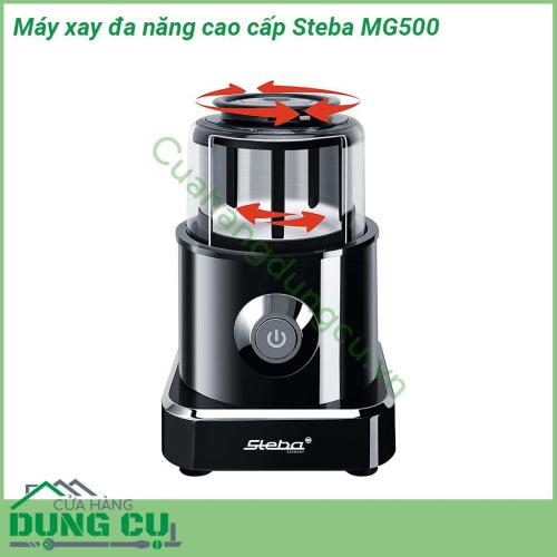 Máy xay đa năng cao cấp Steba MG500 được thiết kế nhỏ gọn với công suất phù hợp giúp bạn chế biến đồ ăn nhanh chóng  Sở hữu 1 chiếc máy nhưng lại sử dụng được nhiều chức năng giúp bạn giảm thiểu máy móc giúp gian bếp gọn gàng hơn