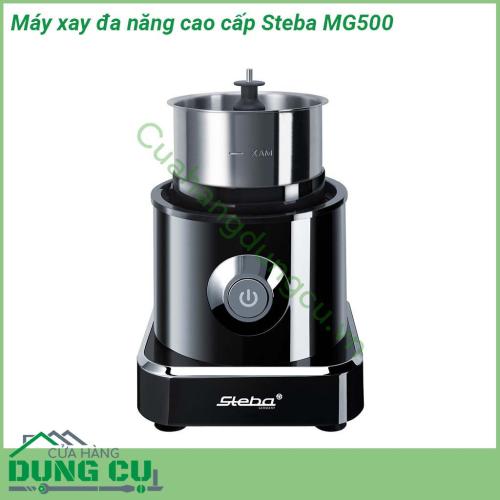 Máy xay đa năng cao cấp Steba MG500 được thiết kế nhỏ gọn với công suất phù hợp giúp bạn chế biến đồ ăn nhanh chóng  Sở hữu 1 chiếc máy nhưng lại sử dụng được nhiều chức năng giúp bạn giảm thiểu máy móc giúp gian bếp gọn gàng hơn