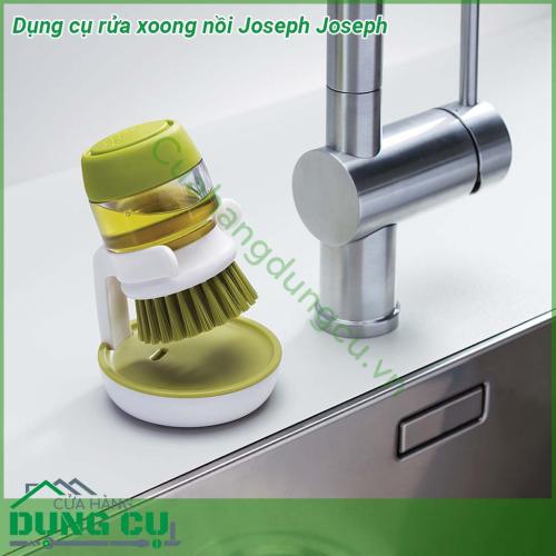 Dụng cụ rửa xoong nồi Joseph Joseph kích thước nhỏ gọn của nó giúp dễ dàng để làm sạch nồi chảo và bát đĩa Toàn bộ vật liệu tháo rời để dễ vệ sinh