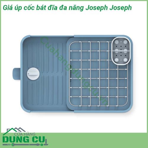 Giá úp cốc bát đĩa đa năng Joseph Joseph mang màu trắng trẻ trung tô điểm thêm góc bếp của mọi nhà Chất liệu nhựa đảm bảo an toàn cho sức khỏe tiện lợi hơn mỗi khi vệ sinh Thiết kế ngăn thông minh có thể thu gọn để chứa nhiều hoặc ít bát đĩa