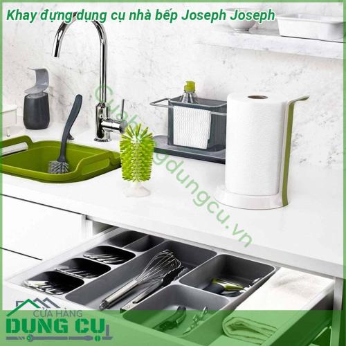 Khay đựng dụng cụ nhà bếp Joseph Joseph được làm từ nhựa cao cấp không chứa BPA đảm bảo an toàn cho sức khỏe người dùng Thiết kế độc đáo tạo thêm không gian trong ngăn kéo của bạn