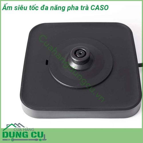 Ấm siêu tốc đa năng pha trà CASO kiểu dáng đẹp mắt với thiết kế vòi nước cong độc đáo cùng màu sắc trang nhã góp phần tạo nên sự sang trọng và tô điểm cho căn bếp của bạn  Tay cầm cảm ứng mát mẻ an toàn  Chân cao su chống trượt để có giá đỡ an toàn