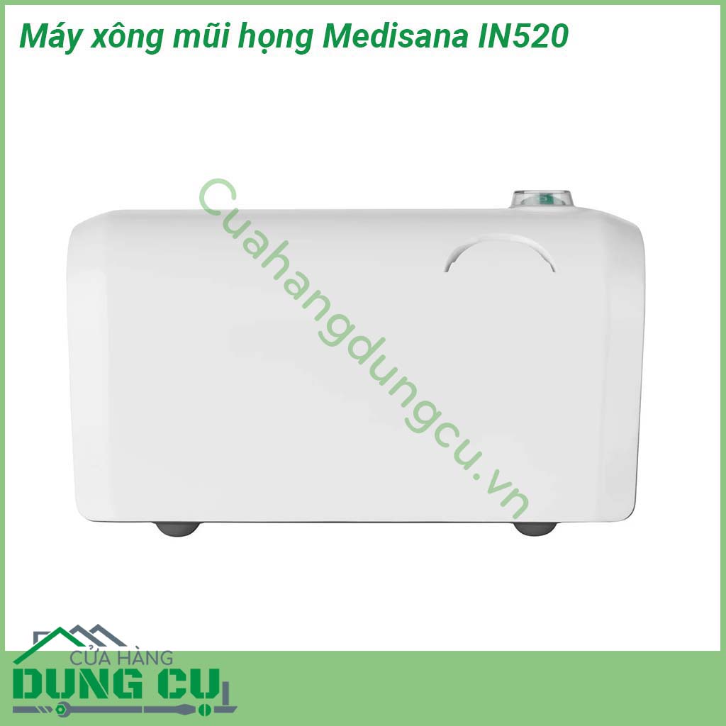 Máy xông mũi họng Medisana IN520 hoạt động êm ái không gây tiếng ồn không gây cảm giác khó chịu cho người dùng Nhỏ và gọn máy xông mũi họng Medisana IN520 không chỉ phù hợp để sử dụng trong gia đình mà còn có thể dễ dàng vận chuyển