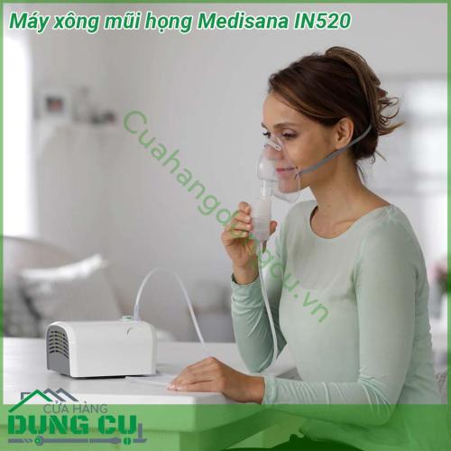 Máy xông mũi họng Medisana IN520 hoạt động êm ái không gây tiếng ồn không gây cảm giác khó chịu cho người dùng Nhỏ và gọn máy xông mũi họng Medisana IN520 không chỉ phù hợp để sử dụng trong gia đình mà còn có thể dễ dàng vận chuyển