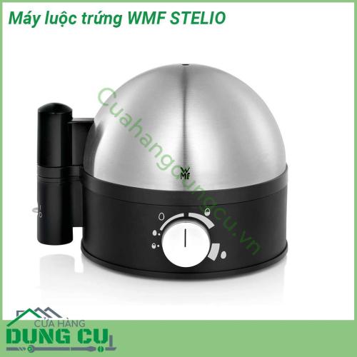 Máy luộc trứng WMF STELIO thiết kế nhỏ gọn với ruột máy làm bằng chất liệu thép không gỉ cao cấp cromargan sang trọng bền bỉ với thời gian sử dụng  Thích hợp cho việc luộc 1-7 trứng  Chân đế máy bằng inox sạch sẽ dễ lau